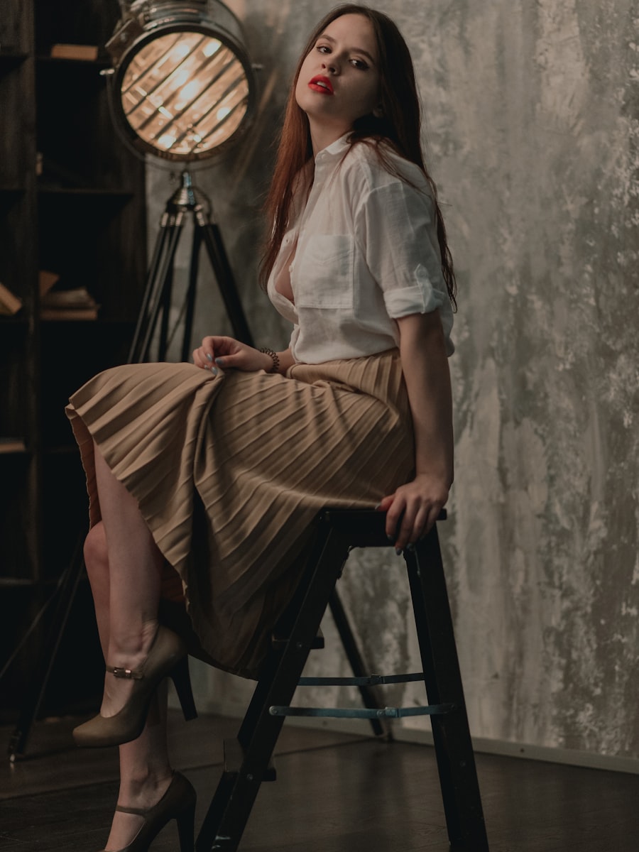 Wool Midi Skirt